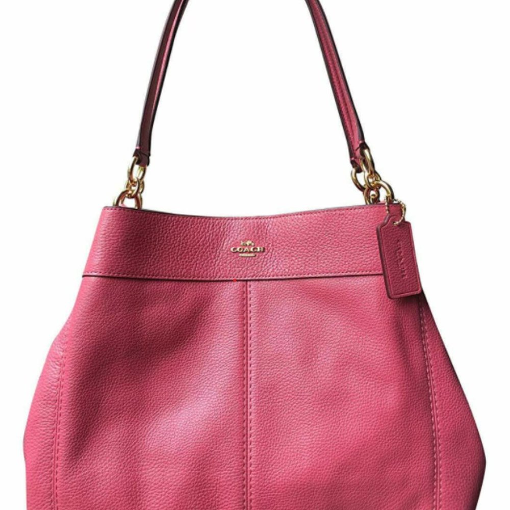 New Coach Lexy Pebbled Leather Shoulder Bag F28997